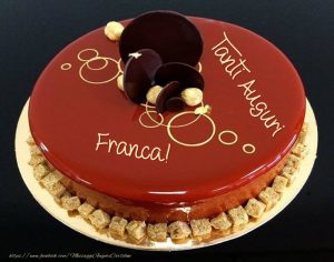 auguri buon compleanno Franca torta cioccolato