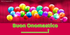 tanti auguri di Buon Onomastico palloncini