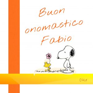 buon onomastico Fabio Snoopy
