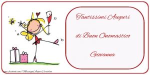 Tanti Auguri di Buon Onomastico Giovanna amica spumante regali