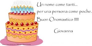 Tanti Auguri di Buon Onomastico Giovanna torta candeline