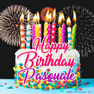 buon compleanno happy birthday Pasquale torta candeline
