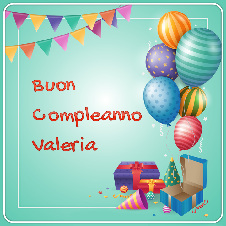 buon compleanno Valeria palloncini