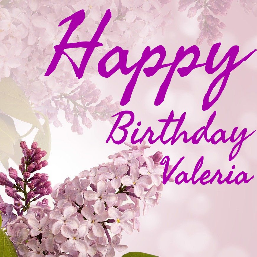 buon compleanno happy birthday Valeria fiori
