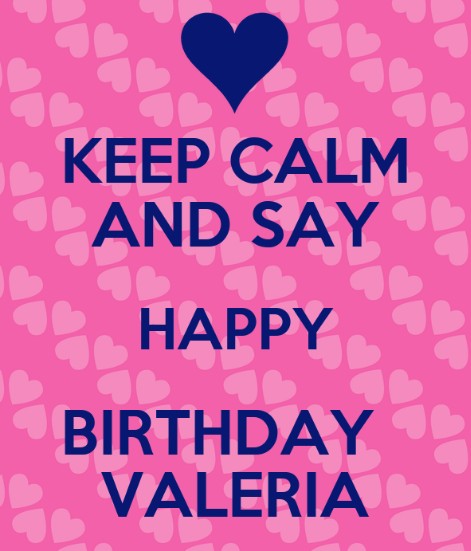 buon compleanno happy birthday keep calm Valeria