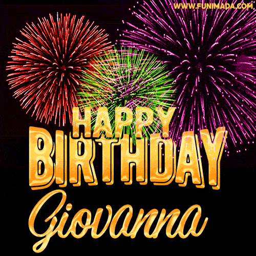 gif buon compleanno happy birthday Giovanna fuochi artificio pirotecnici