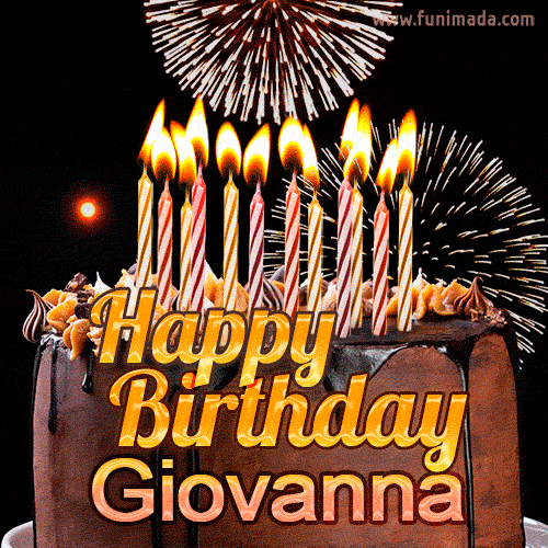 gif buon compleanno happy birthday Giovanna torta candeline