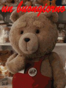 GIF Buongiorno di cuore Teddy Bear