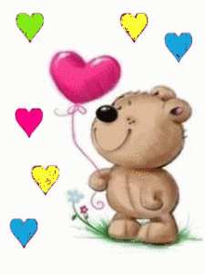 gif cuore ti amo i love you Teddy bear