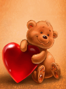 gif cuore ti amo i love you Teddy bear
