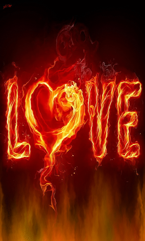 gif cuore che brucia cuore in fiamme i love you