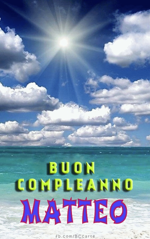 GIF auguri di buon compleanno Matteo