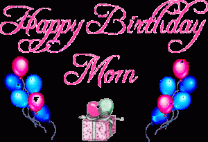 gif buon compleanno happy birthday mamma mom palloncini