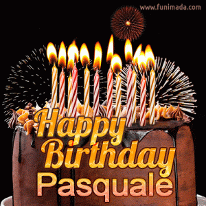 gif buon compleanno happy birthday Pasquale torta candeline