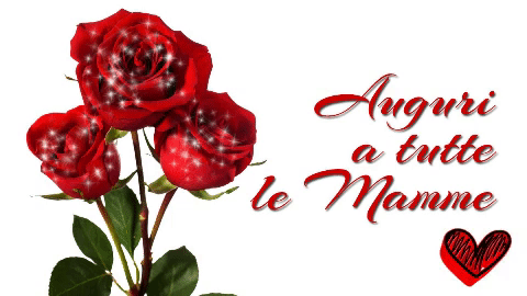 gif buona festa della mamma fiori rose rosse