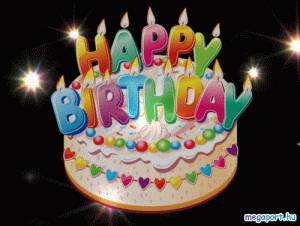 GIF Happy Birthday buon compleanno torta candeline
