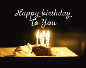 GIF Happy Birthday buon compleanno torta candeline