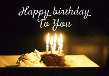 GIF Happy Birthday buon compleanno torta candeline