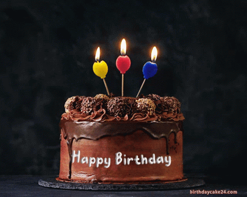 GIF Happy Birthday buon compleanno candeline torta
