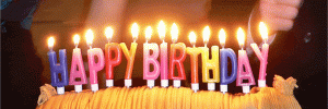 GIF Happy Birthday buon compleanno candeline