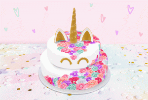 GIF Happy Birthday buon compleanno bambino bambina unicorno