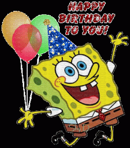 GIF Happy Birthday buon compleanno bambino bambina Spongebob