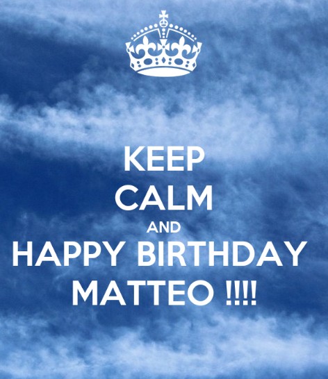 Immagini cartoline auguri Happy Birthday Matteo keep calm