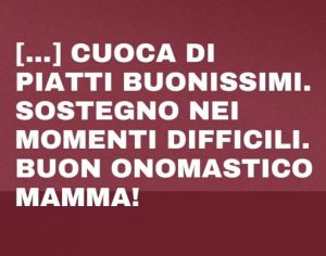 buon onomastico mamma