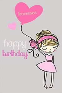 immagini cartoline buon compleanno happy birthday Francesca torta candeline per bambina
