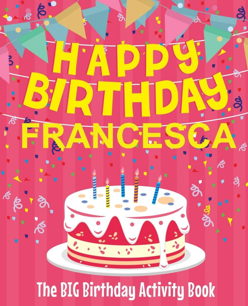 immagini cartoline buon compleanno happy birthday Francesca torta candeline