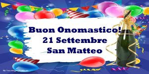 immagini cartoline buon onomastico Matteo
