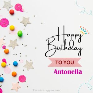 immagini cartoline auguri buon compleanno happy birthday Antonella festa
