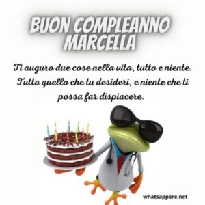 immagini cartoline buon compleanno Marcella torta candeline