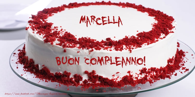 immagini cartoline buon compleanno Marcella torta candeline