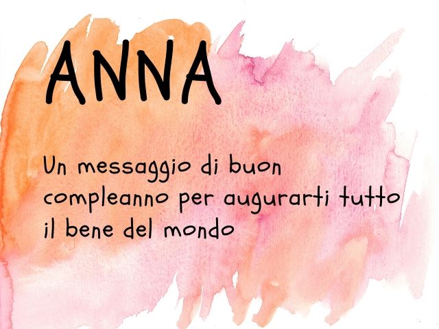 immagini cartoline buon compleanno Anna