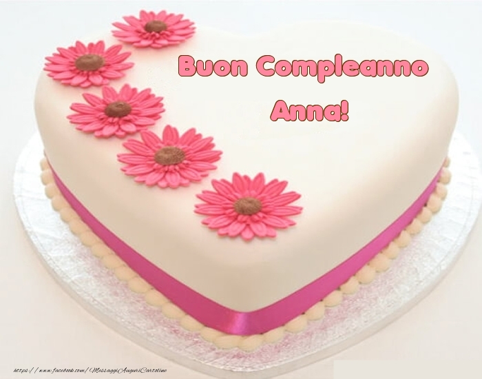immagini cartoline buon compleanno Anna torta