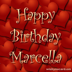 immagini cartoline buon compleanno happy birthday Marcella