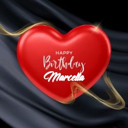 immagini cartoline buon compleanno happy birthday Marcella cuore