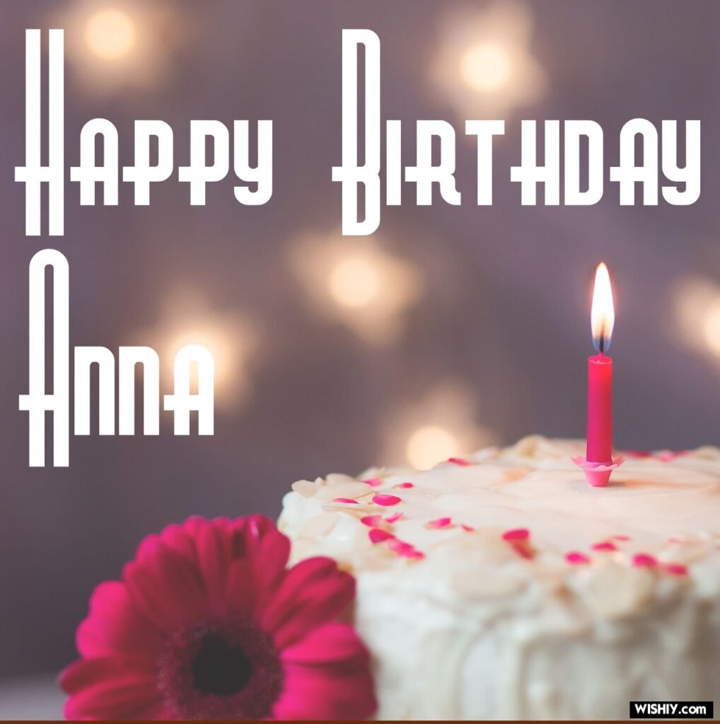immagini cartoline happy birthday buon compleanno Anna torta candeline