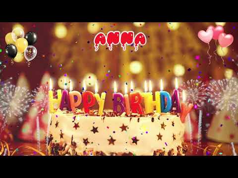 immagini cartoline happy birthday buon compleanno Anna torta candeline