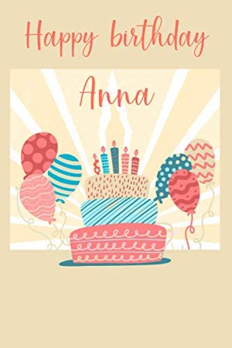 immagini cartoline happy birthday buon compleanno Anna torta candeline