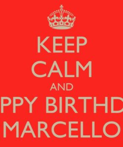 immagini cartoline happy birthday buon compleanno Marcello
