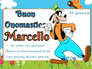 immagini cartoline buon onomastico Marcello pippo