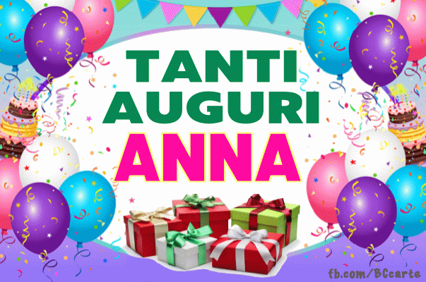 gif gratis tanti auguri Anna festa palloncini