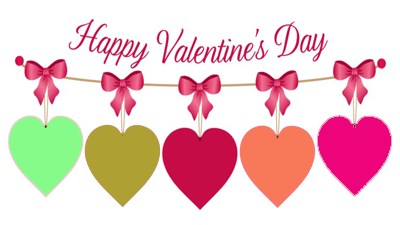 gif auguri buon san Valentino happy Valentine day cuori