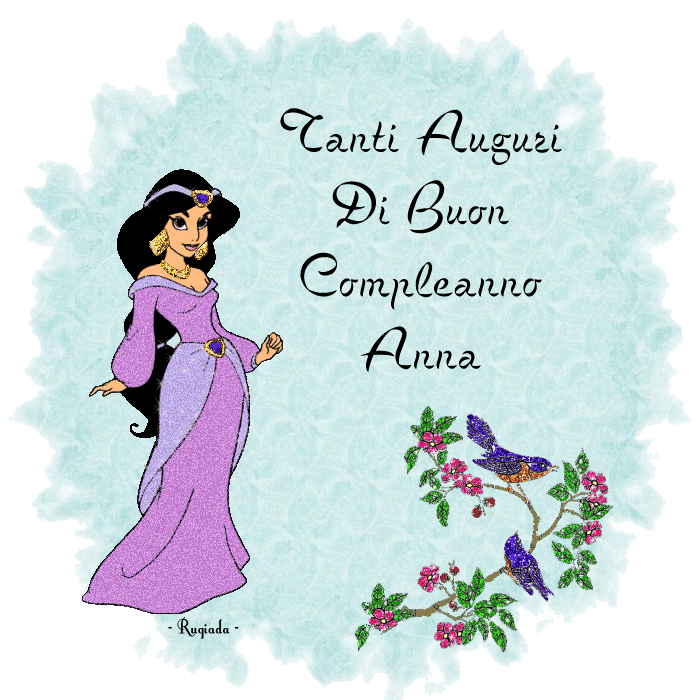 gif happy birthday buon compleanno Anna bambina