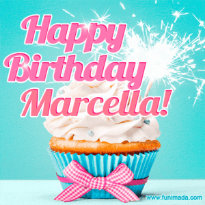 gif buon compleanno happy birthday Marcella torta candeline