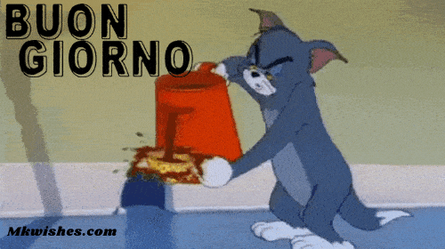 gif buongiorno caffè Tom & Jerry