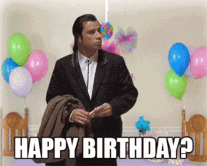 gif auguri divertenti buon compleanno John Travolta