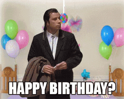 gif auguri divertenti buon compleanno John Travolta